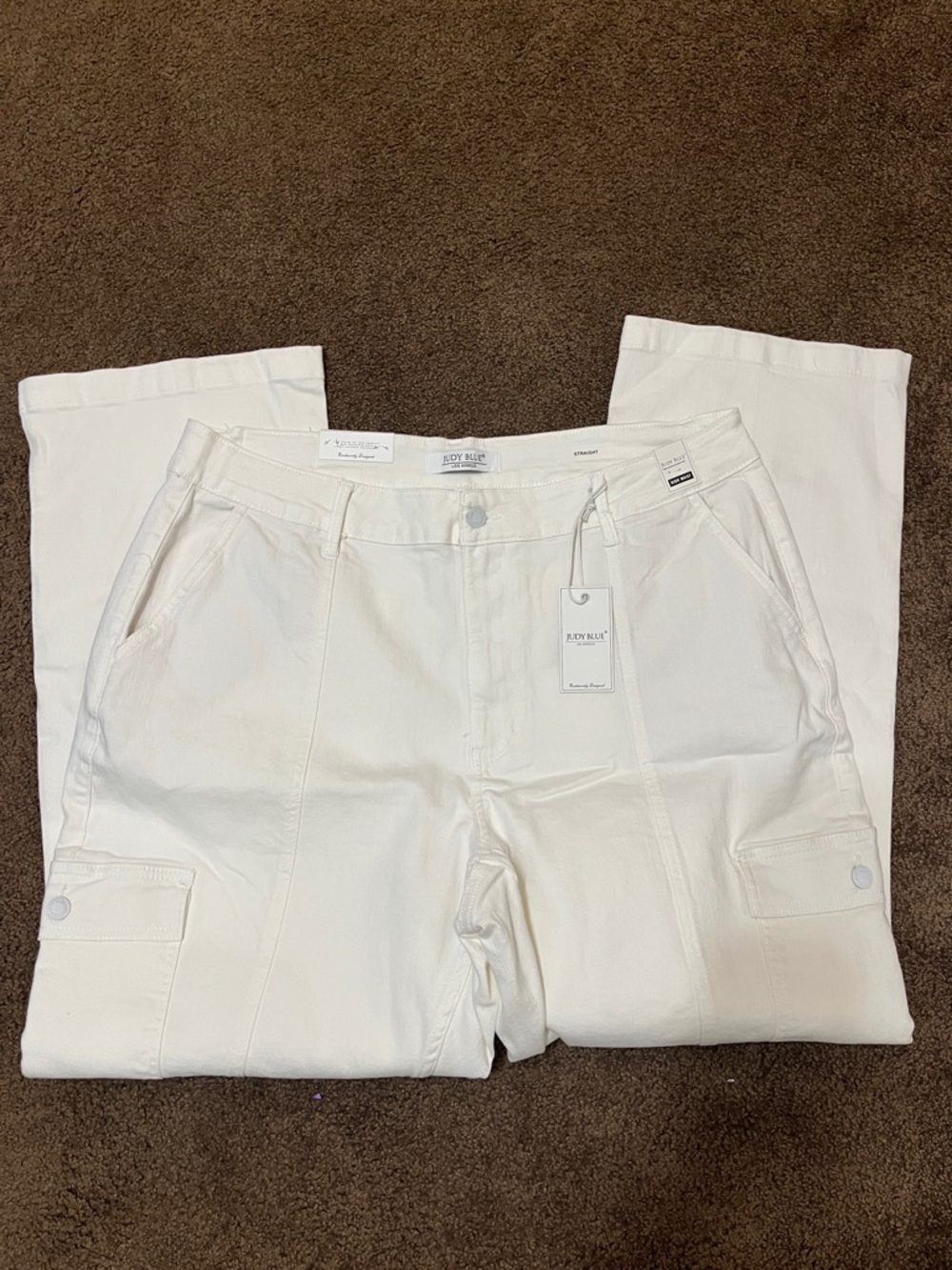 Judy Blue White Straight High-Rise Jeans
